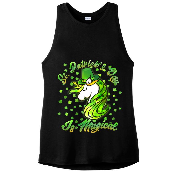 St. Patrick's Day Is Magical Ladies PosiCharge Tri-Blend Wicking Tank