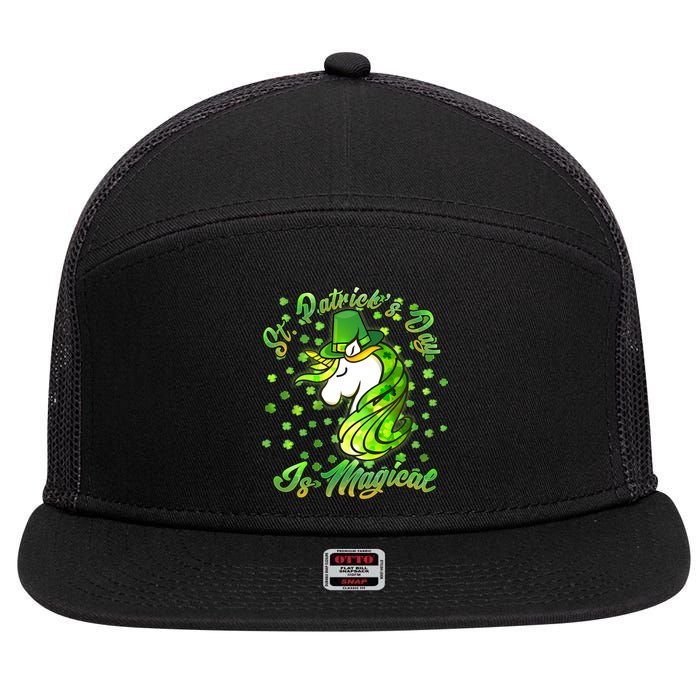 St. Patrick's Day Is Magical 7 Panel Mesh Trucker Snapback Hat