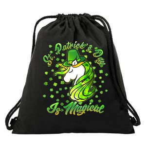 St. Patrick's Day Is Magical Drawstring Bag