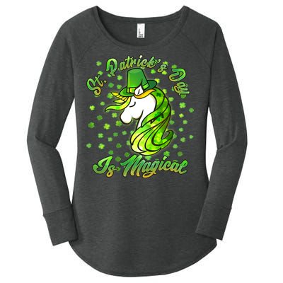 St. Patrick's Day Is Magical Women's Perfect Tri Tunic Long Sleeve Shirt