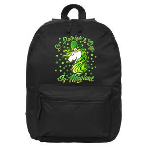 St. Patrick's Day Is Magical 16 in Basic Backpack