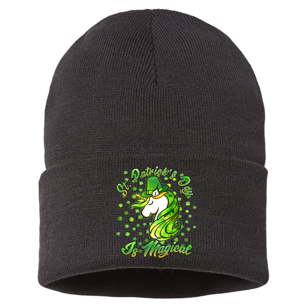 St. Patrick's Day Is Magical Sustainable Knit Beanie