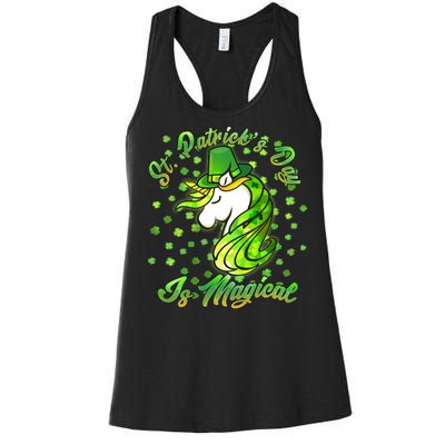 St. Patrick's Day Is Magical Women's Racerback Tank