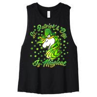 St. Patrick's Day Is Magical Women's Racerback Cropped Tank