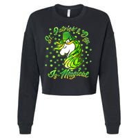 St. Patrick's Day Is Magical Cropped Pullover Crew