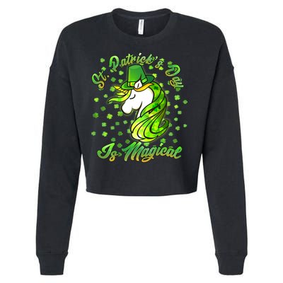 St. Patrick's Day Is Magical Cropped Pullover Crew