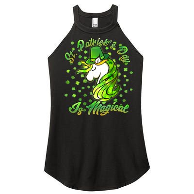 St. Patrick's Day Is Magical Women's Perfect Tri Rocker Tank