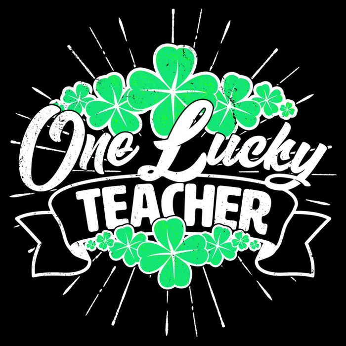 St. Patrick's Day One Lucky Teacher Cooling Performance Crew T-Shirt