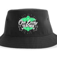 St. Patrick's Day One Lucky Teacher Sustainable Bucket Hat