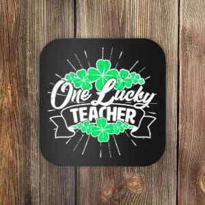 St. Patrick's Day One Lucky Teacher Coaster