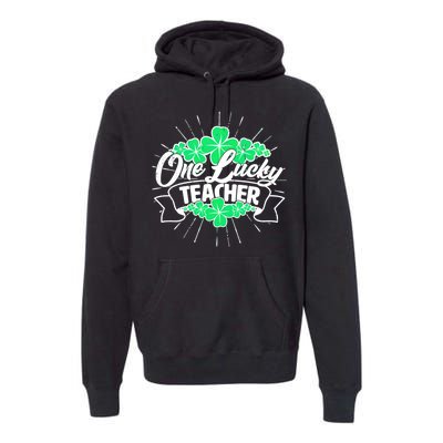 St. Patrick's Day One Lucky Teacher Premium Hoodie