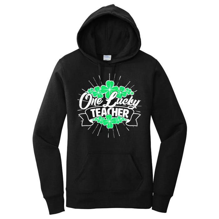 St. Patrick's Day One Lucky Teacher Women's Pullover Hoodie