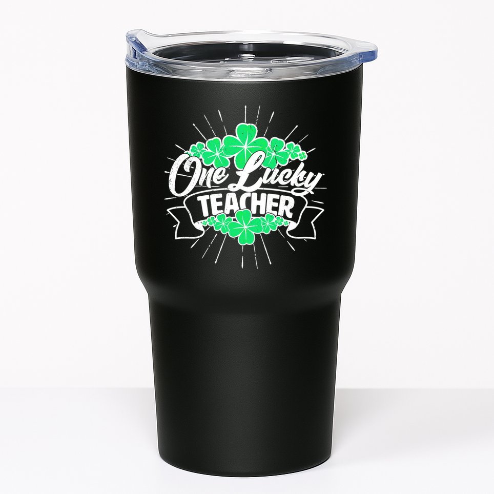 St. Patrick's Day One Lucky Teacher Tumbler
