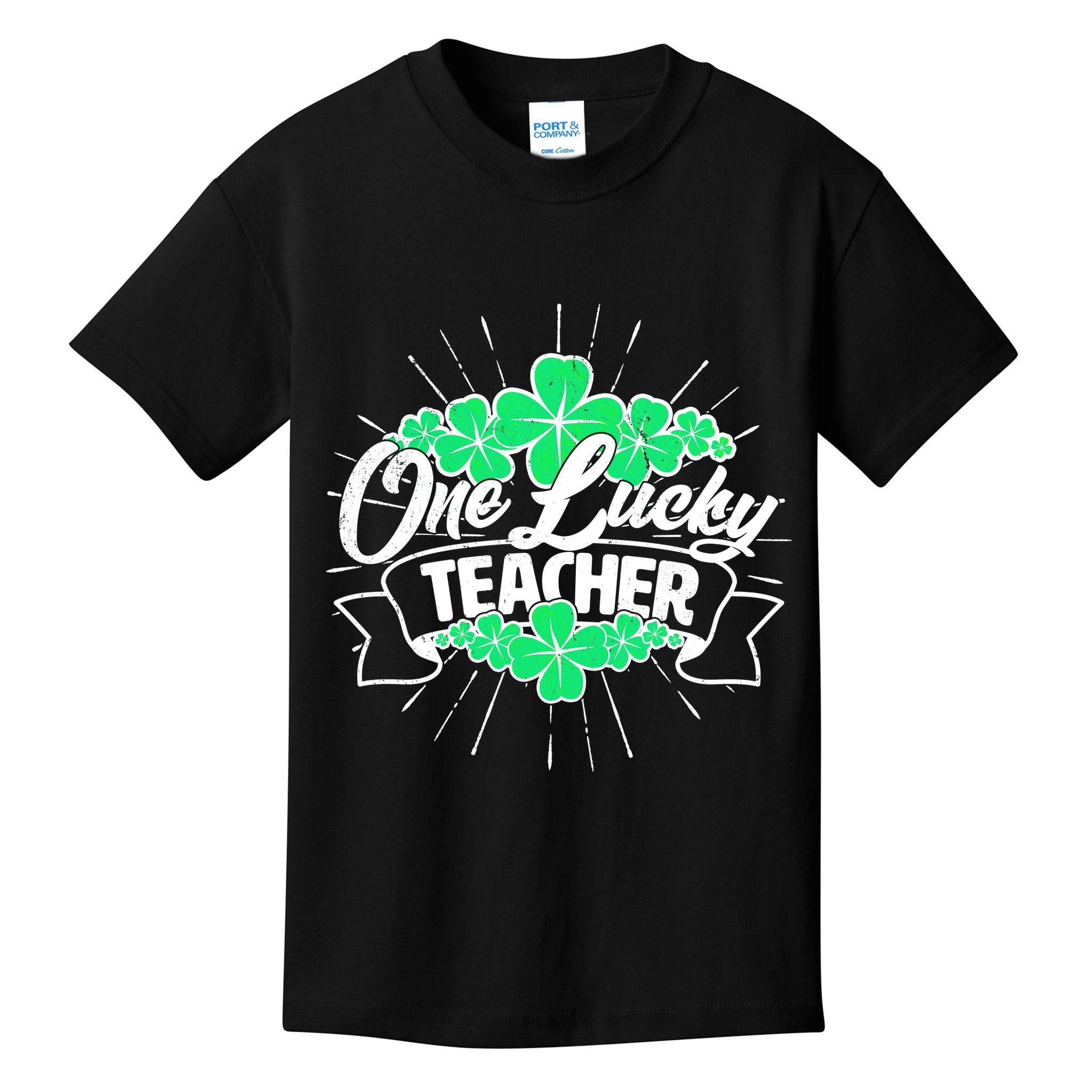 St. Patrick's Day One Lucky Teacher Kids T-Shirt