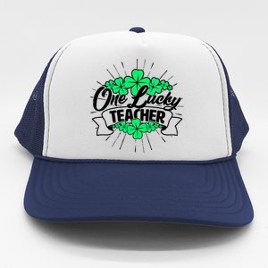 St. Patrick's Day One Lucky Teacher Trucker Hat