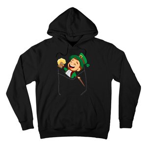 St. Patrick's Day Pocket Leprechaun Beer Hoodie