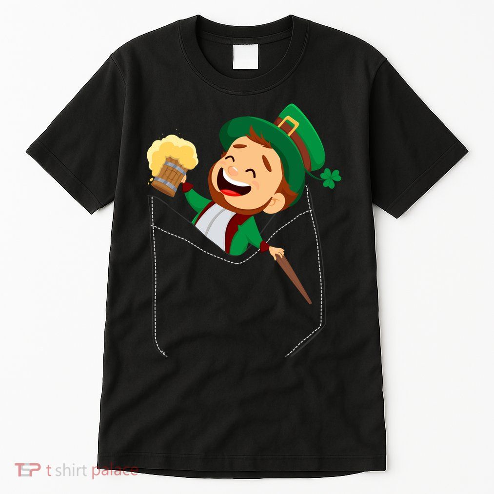 St. Patrick's Day Pocket Leprechaun Beer Tall T-Shirt