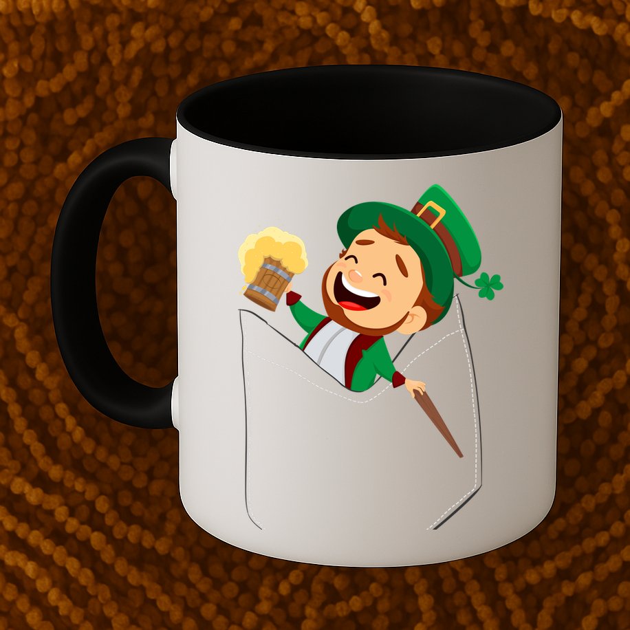 St. Patrick's Day Pocket Leprechaun Beer Mug