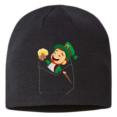 St. Patrick's Day Pocket Leprechaun Beer Sustainable Beanie