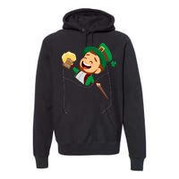 St. Patrick's Day Pocket Leprechaun Beer Premium Hoodie