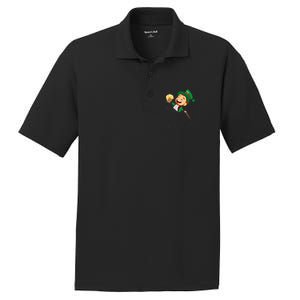 St. Patrick's Day Pocket Leprechaun Beer PosiCharge RacerMesh Polo