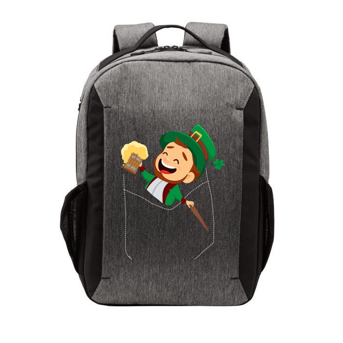 St. Patrick's Day Pocket Leprechaun Beer Vector Backpack
