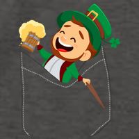 St. Patrick's Day Pocket Leprechaun Beer Vector Backpack