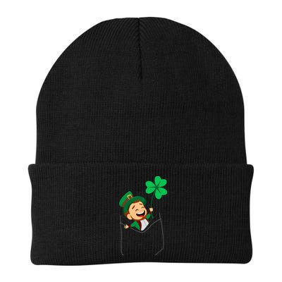 St. Patrick's Day Pocket Leprechaun Clover Beanie
