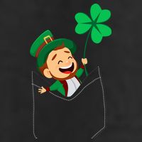 St. Patrick's Day Pocket Leprechaun Clover Trucker Hat