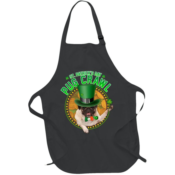 St. Patrick's Day Pug Crawl Funny Irish Pug Apron