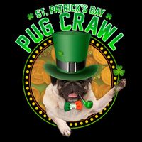 St. Patrick's Day Pug Crawl Funny Irish Pug 16 in Basic Backpack
