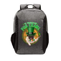 St. Patrick's Day Pug Crawl Funny Irish Pug Vector Backpack