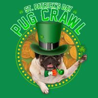 St. Patrick's Day Pug Crawl Funny Irish Pug Sweatshirt
