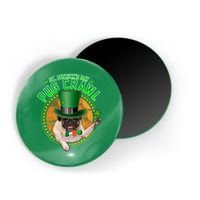 St. Patrick's Day Pug Crawl Funny Irish Pug Magnet