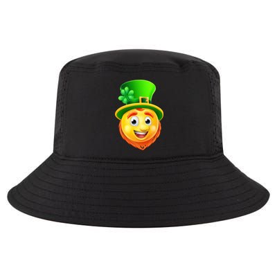 St. Patrick's Day Shamrock Leprechaun Emoji Smiley Cool Comfort Performance Bucket Hat
