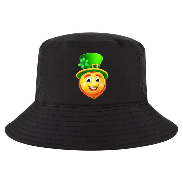 St. Patrick's Day Shamrock Leprechaun Emoji Smiley Cool Comfort Performance Bucket Hat