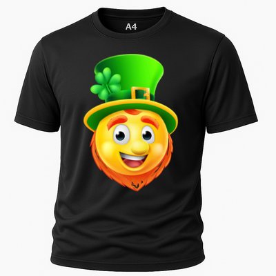 St. Patrick's Day Shamrock Leprechaun Emoji Smiley Performance Shirt