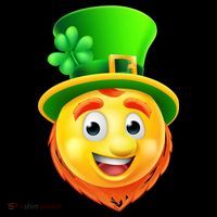 St. Patrick's Day Shamrock Leprechaun Emoji Smiley Impact Tech Backpack