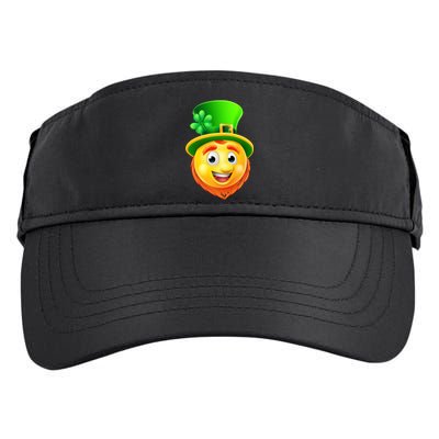 St. Patrick's Day Shamrock Leprechaun Emoji Smiley Adult Drive Performance Visor