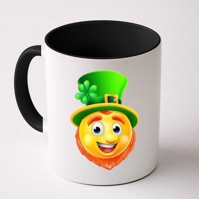 St. Patrick's Day Shamrock Leprechaun Emoji Smiley Mug
