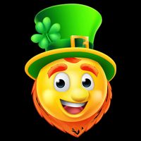 St. Patrick's Day Shamrock Leprechaun Emoji Smiley 16 in Basic Backpack
