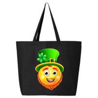St. Patrick's Day Shamrock Leprechaun Emoji Smiley 25L Jumbo Tote