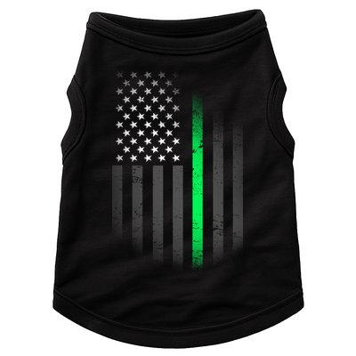 St. Patrick's Day Thin Green Line Flag Doggie Tank
