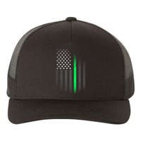 St. Patrick's Day Thin Green Line Flag Yupoong Adult 5-Panel Trucker Hat