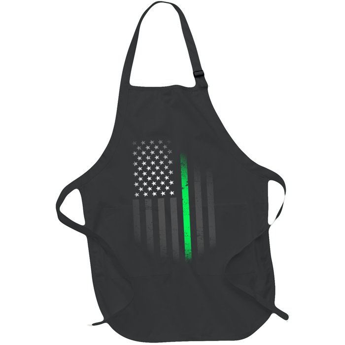 St. Patrick's Day Thin Green Line Flag Apron