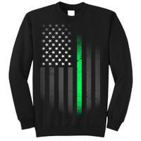 St. Patrick's Day Thin Green Line Flag Sweatshirt