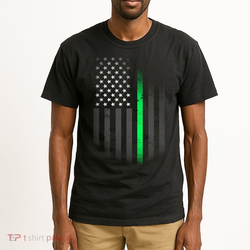 St. Patrick's Day Thin Green Line Flag Tall T-Shirt