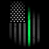 St. Patrick's Day Thin Green Line Flag Backpack