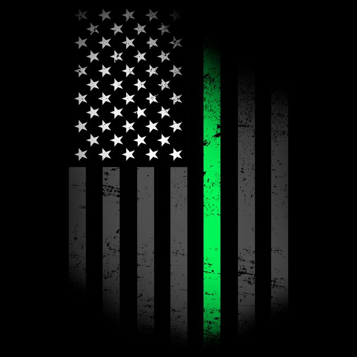 St. Patrick's Day Thin Green Line Flag Backpack