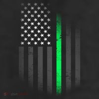 St. Patrick's Day Thin Green Line Flag 11oz C Handle Ceramic Mug